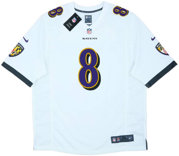 2018-25 Baltimore Ravens Jackson #8 Nike Game Away Jersey (XL)