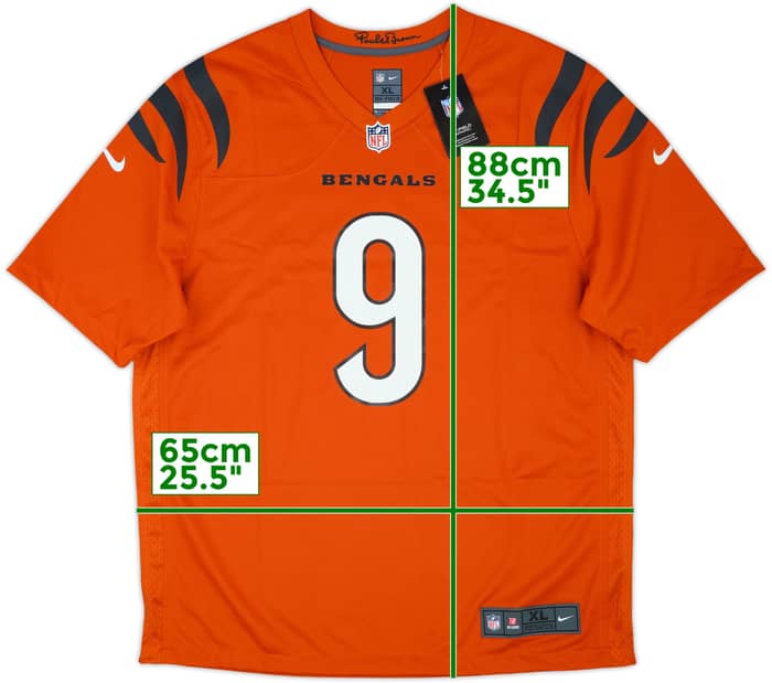 2021-25 Cincinnati Bengals Burrow #9 Nike Game Alternate Jersey (XL)