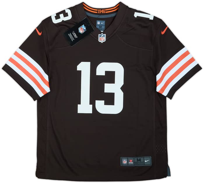 2020-21 Cleveland Browns Beckham Jr #13 Nike Game Home Jersey (M.Boys)