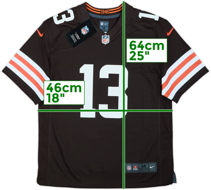 2020-21 Cleveland Browns Beckham Jr #13 Nike Game Home Jersey (M.Boys)