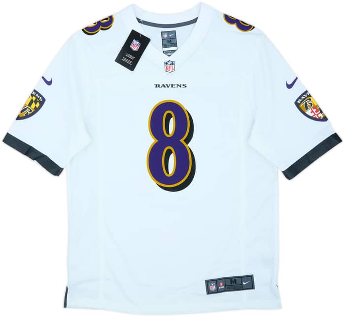 2018-25 Baltimore Ravens Jackson #8 Nike Game Away Jersey (M)