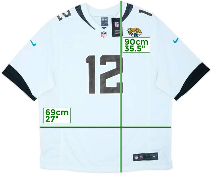 2019-20 Jacksonville Jaguars Westbrook #12 Nike Game Away Jersey (XXL)