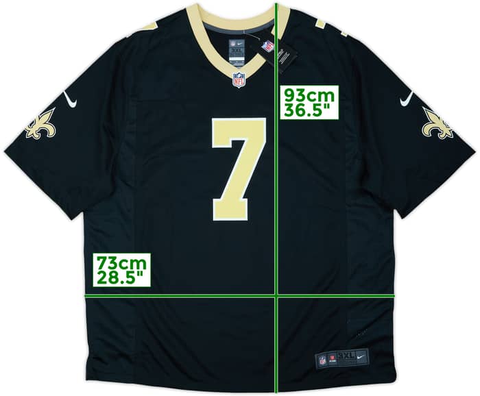 2017-25 New Orleans Saints Hill #7 Nike Game Home Jersey (3XL)