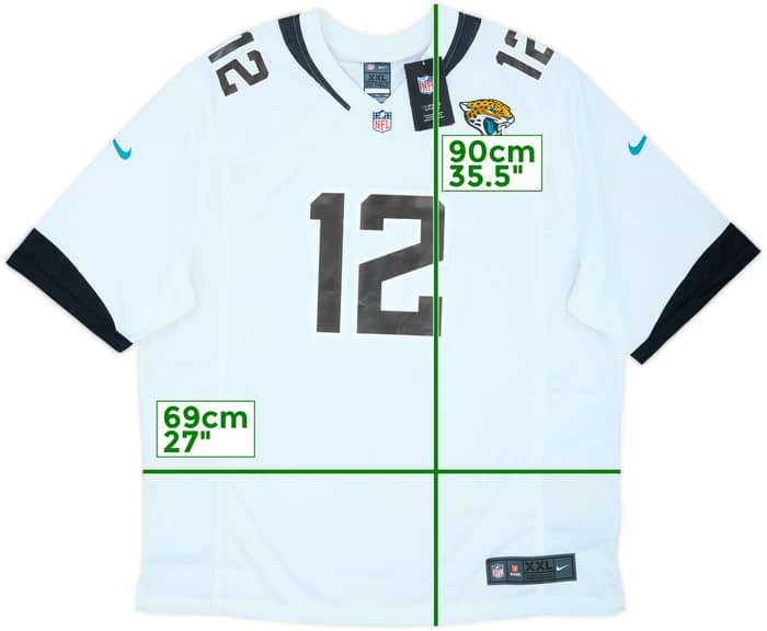 2019-20 Jacksonville Jaguars Westbrook #12 Nike Game Away Jersey (XXL)