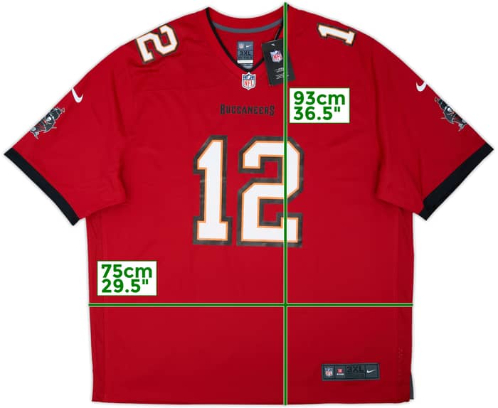 2020-22 Tampa Bay Buccaneers Brady #12 Nike Game Home Jersey (3XL)