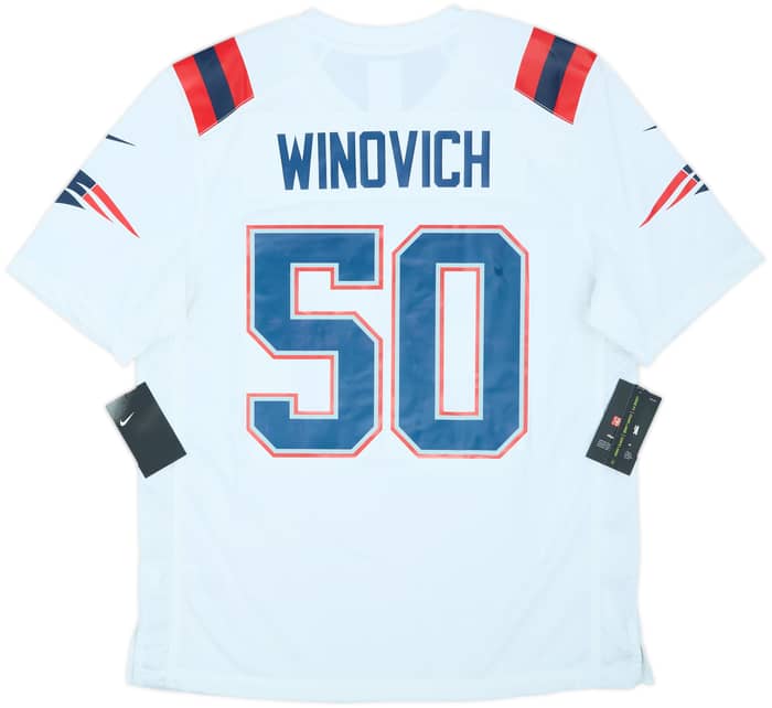 2020-21 New England Patriots Winovich #50 Nike Game Away Jersey (M)