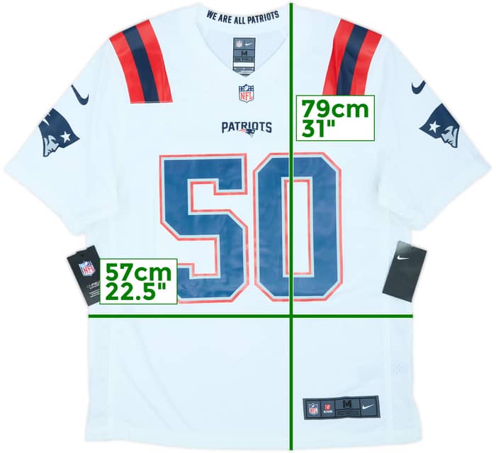 2020-21 New England Patriots Winovich #50 Nike Game Away Jersey (M)