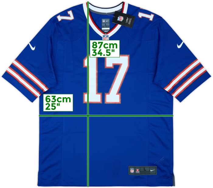 2018-25 Buffalo Bills Allen #17 Nike Game Home Jersey (L)