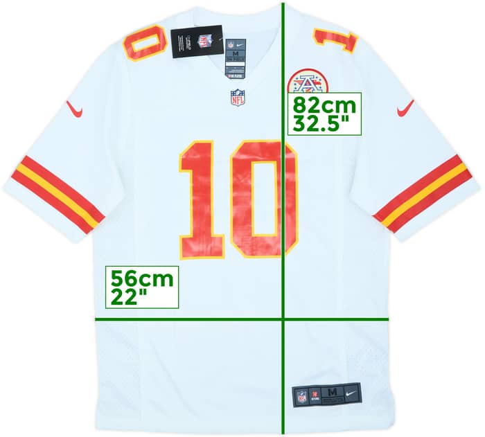 2016-21 Kansas City Chiefs Hill #10 Nike Game Away Jersey (M)
