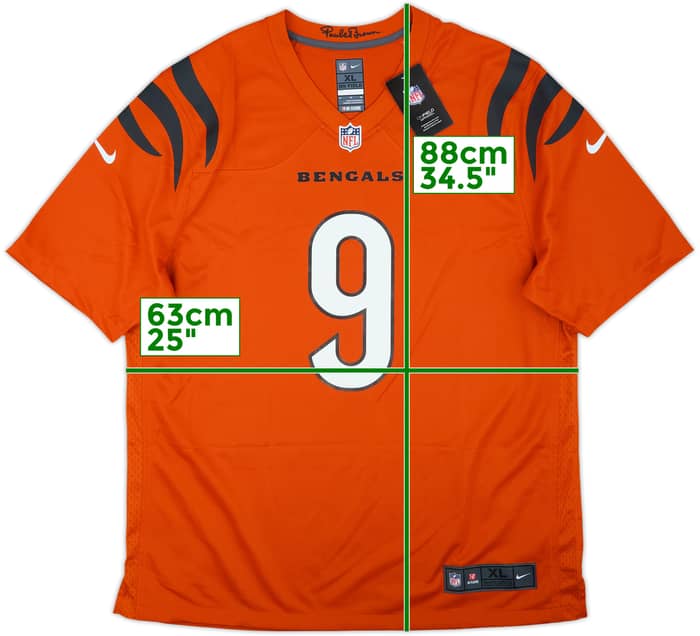 2021-25 Cincinnati Bengals Burrow #9 Nike Game Alternate Jersey (XL)