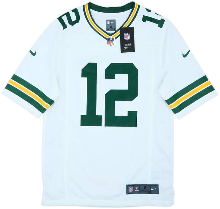 2012-22 Green Bay Packers Rodgers #12 Nike Game Away Jersey (S)
