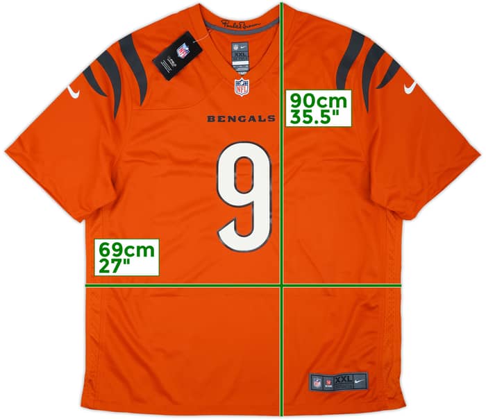 2021-25 Cincinnati Bengals Burrow #9 Nike Game Alternate Jersey (XXL)