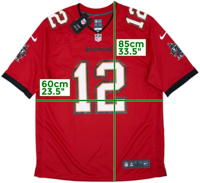 2020-22 Tampa Bay Buccaneers Brady #12 Nike Game Home Jersey (L)