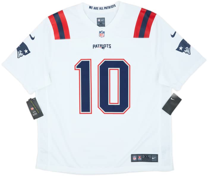 2021-23 New England Patriots Jones #10 Nike Game Away Jersey (XL)