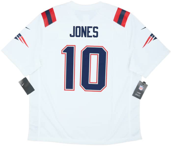 2021-23 New England Patriots Jones #10 Nike Game Away Jersey (XL)