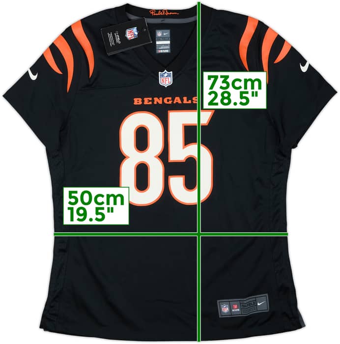 2021-22 Cincinnati Bengals Higgins #85 Nike Game Home Jersey Womens (L)