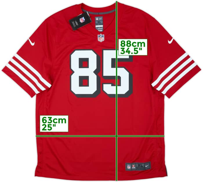 2022-25 San Francisco 49ers Kittle #85 Nike Game Throwback Jersey (XL)