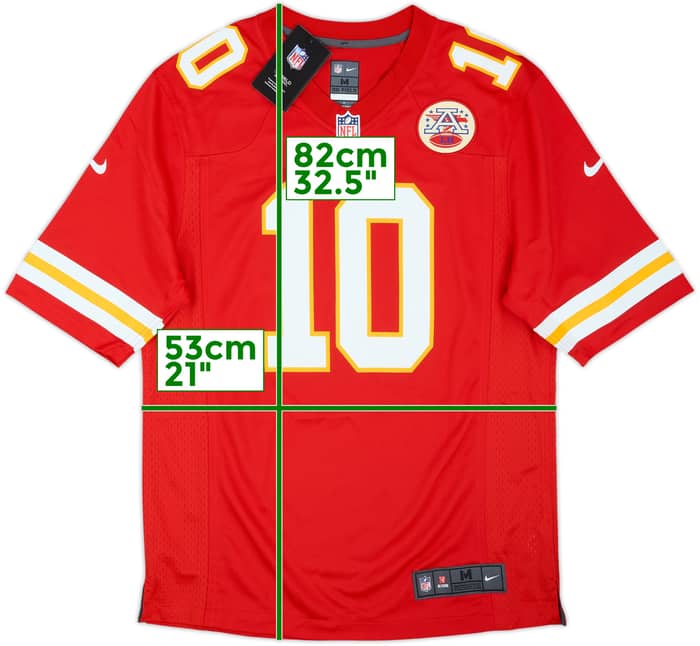 2016-21 Kansas City Chiefs Hill #10 Nike Game Home Jersey (M)