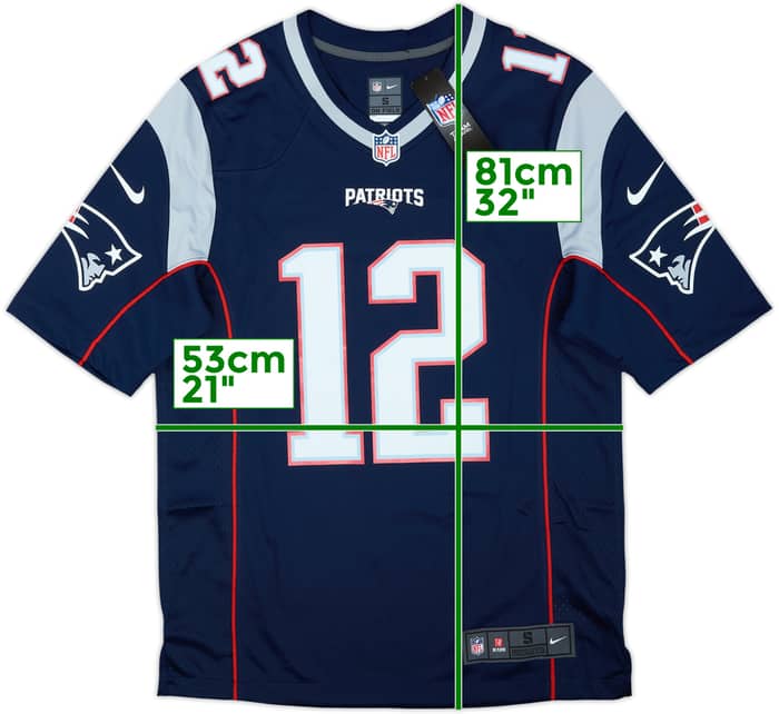 2012-19 New England Patriots Brady #12 Nike Game Home Jersey (S)