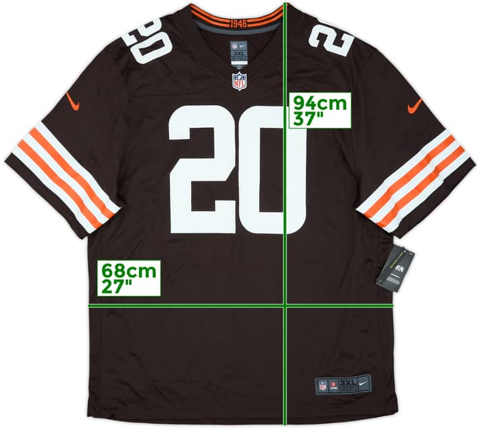 2021-25 Cleveland Browns Newsome II #20 Nike Game Home Jersey (3XL)