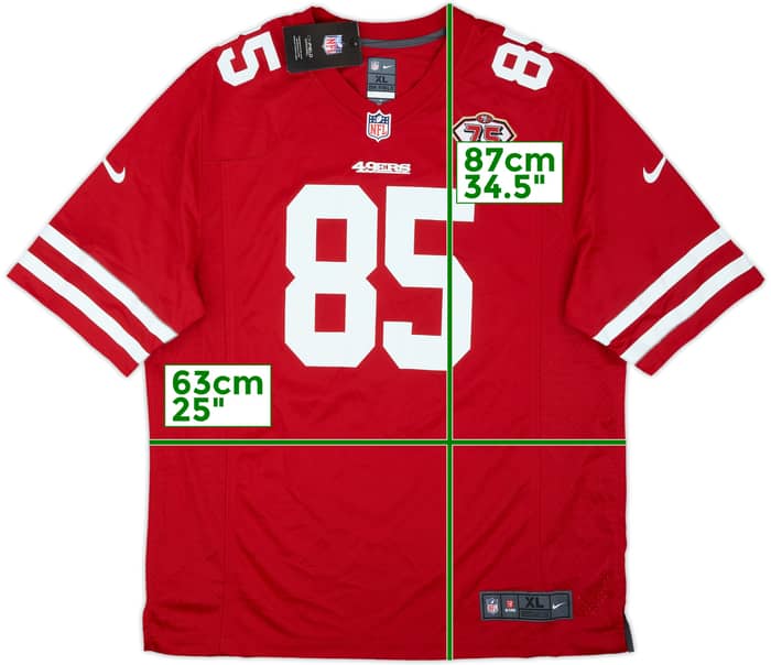 2021 San Francisco 49ers Kittle #85 Nike Game Home Jersey (XL)
