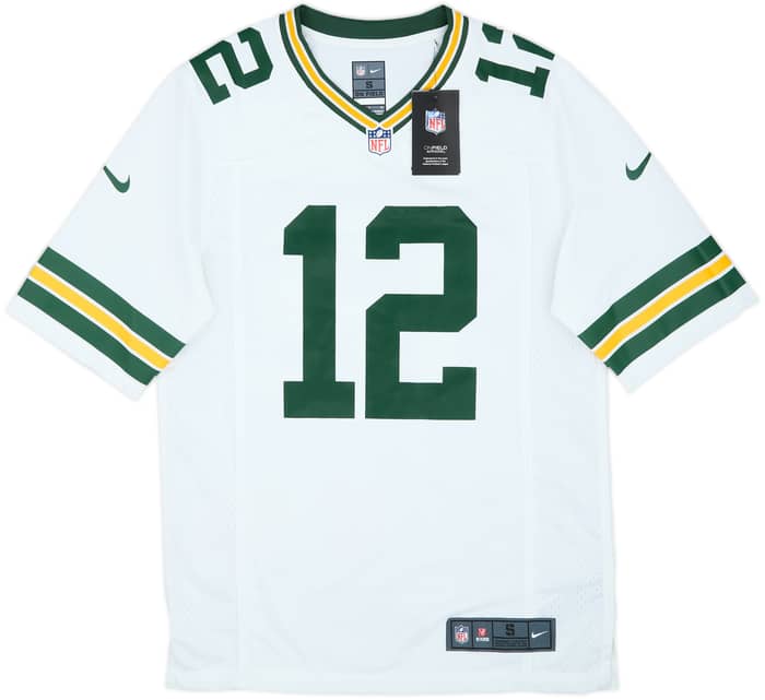 2012-22 Green Bay Packers Rodgers #12 Nike Game Away Jersey (S)