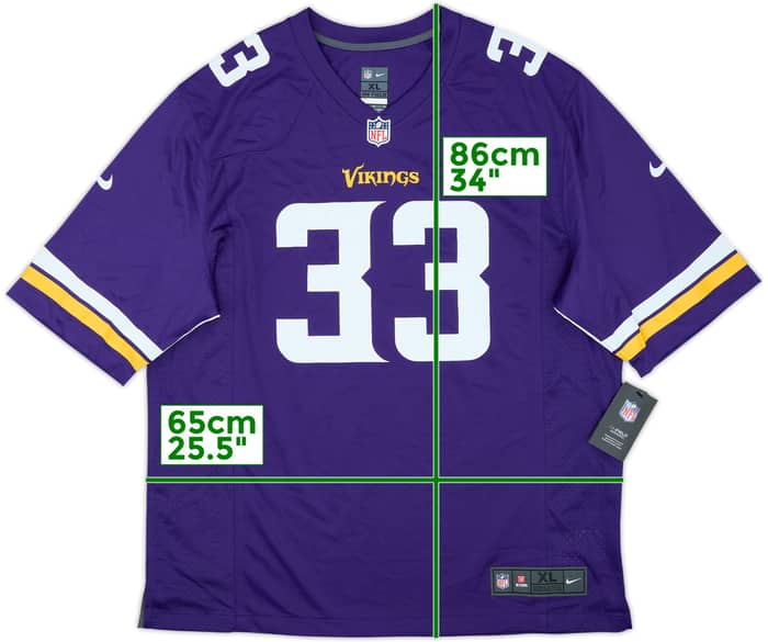 2017-21 Minnesota Vikings Cook #33 Nike Game Home Jersey (XL)