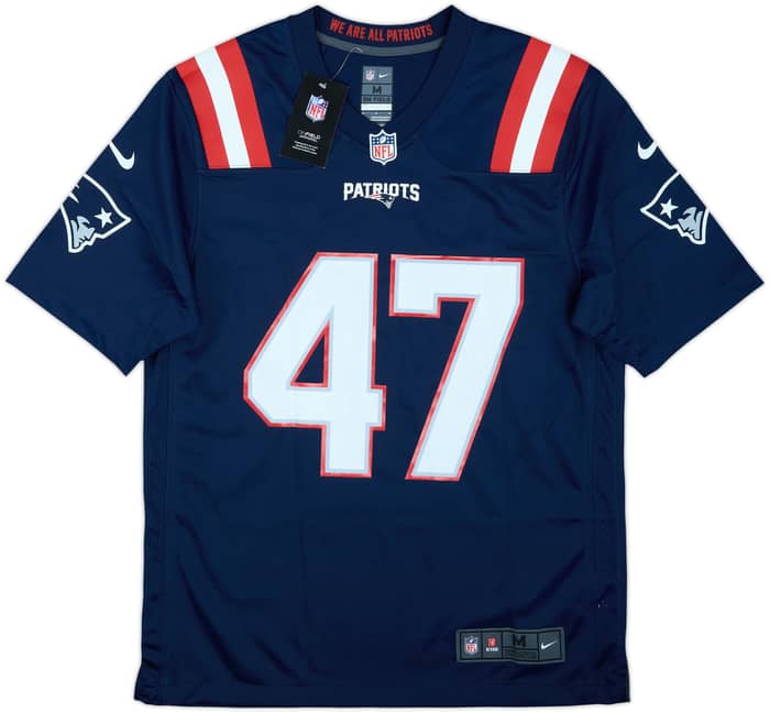 2020-21 New England Patriots Johnson #47 Nike Game Home Jersey (M)