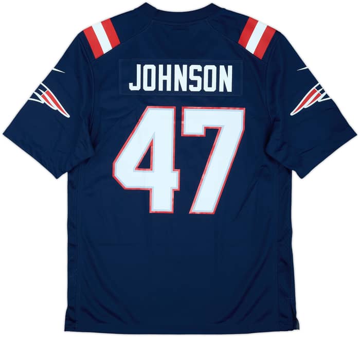 2020-21 New England Patriots Johnson #47 Nike Game Home Jersey (M)