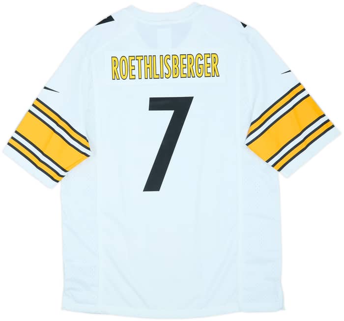 2012-21 Pittsburgh Steelers Roethlisberger #7 Nike Game Away Jersey (L)