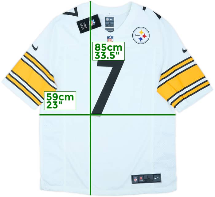 2012-21 Pittsburgh Steelers Roethlisberger #7 Nike Game Away Jersey (L)