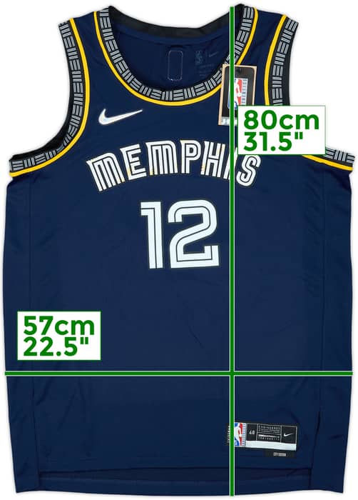 2021-22 Memphis Grizzlies Morant #12 Nike Swingman Alternate Jersey (L)