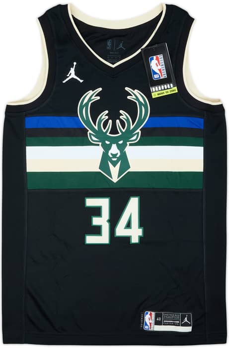 2020-22 Milwaukee Bucks Antetokounmpo #34 Nike Swingman Alternate Jersey (S)
