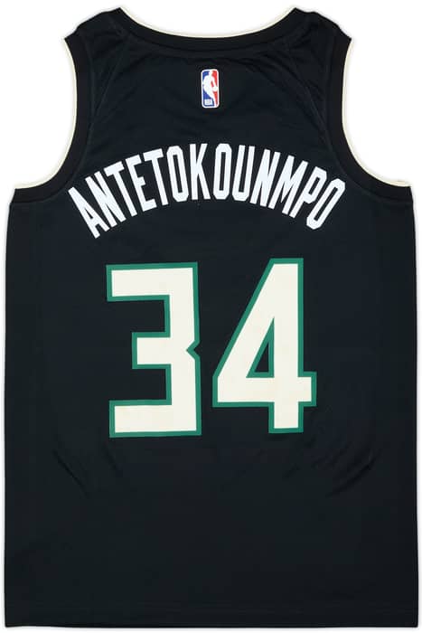 2020-22 Milwaukee Bucks Antetokounmpo #34 Nike Swingman Alternate Jersey (S)