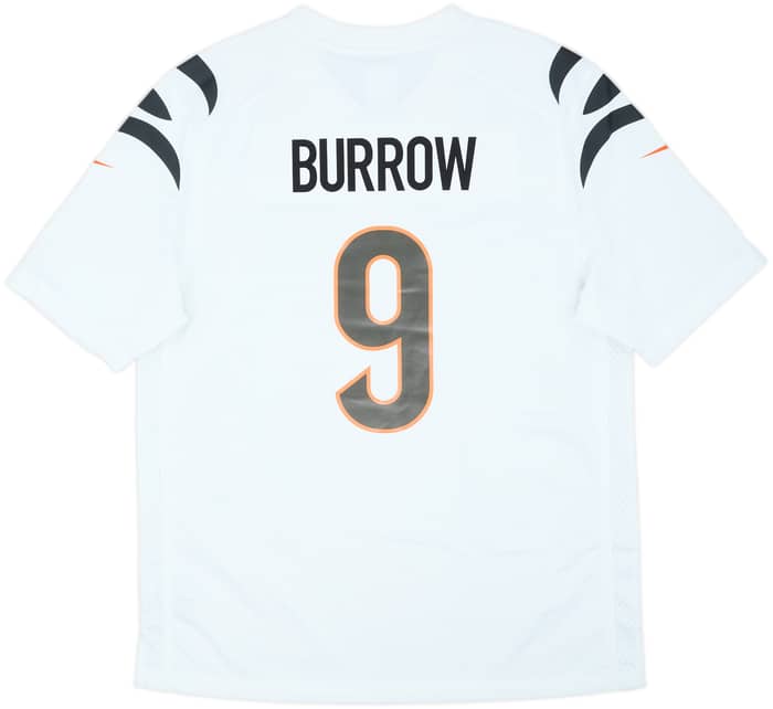 2021-25 Cincinnati Bengals Burrow #9 Nike Game Away Jersey - 8/10 - (L)