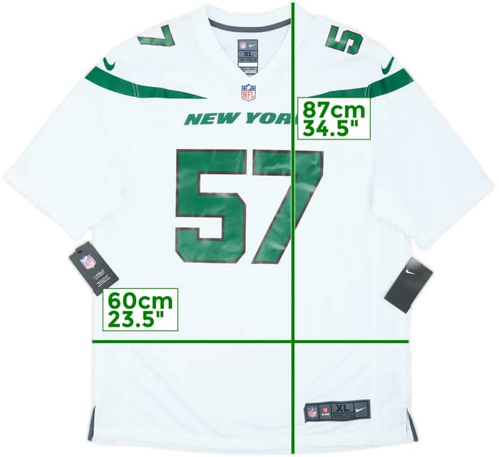 2019-23 New York Jets Mosley #57 Nike Game Away Jersey (XL)