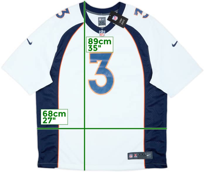 2022-23 Denver Broncos Wilson #3 Nike Game Away Jersey (XXL)