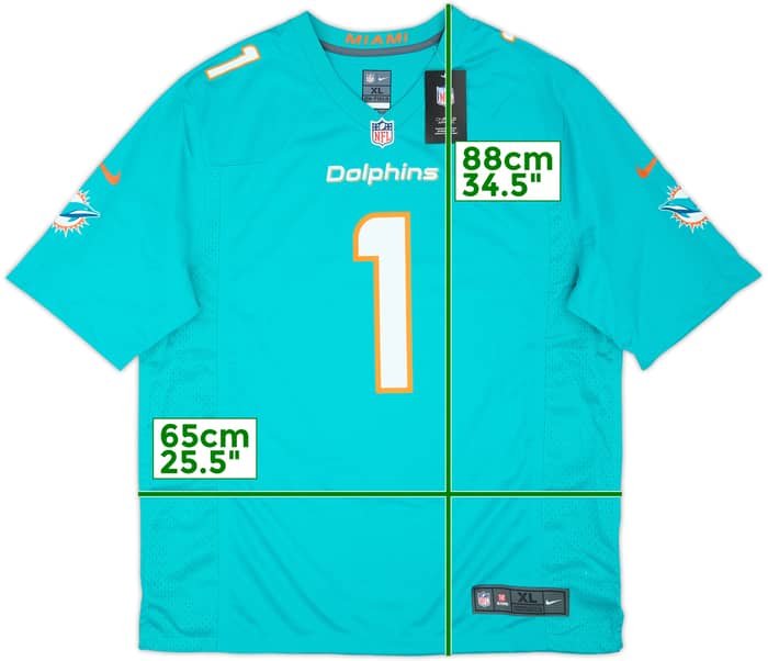 2020-25 Miami Dolphins Tagovailoa #1 Nike Game Home Jersey (XL)