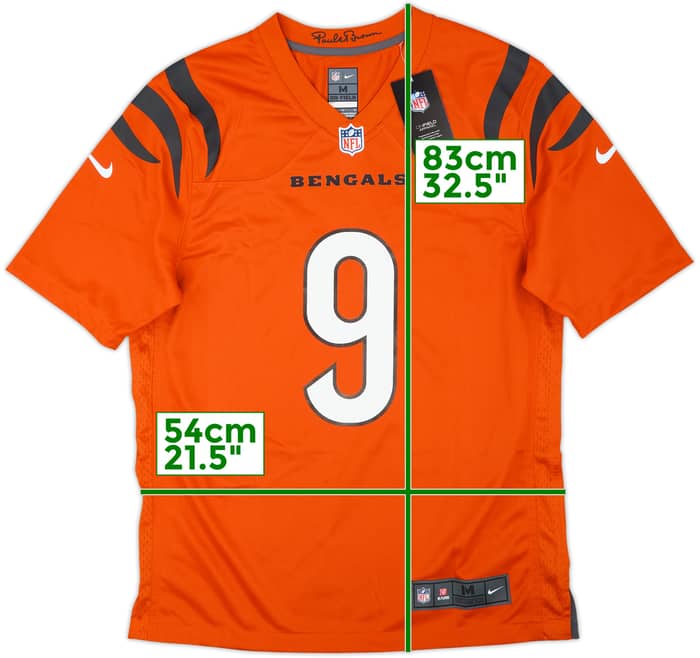 2021-25 Cincinnati Bengals Burrow #9 Nike Game Alternate Jersey (M)
