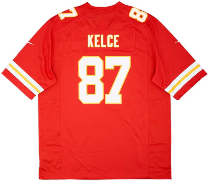 2013-25 Kansas City Chiefs Kelce #87 Nike Game Home Jersey (XL)
