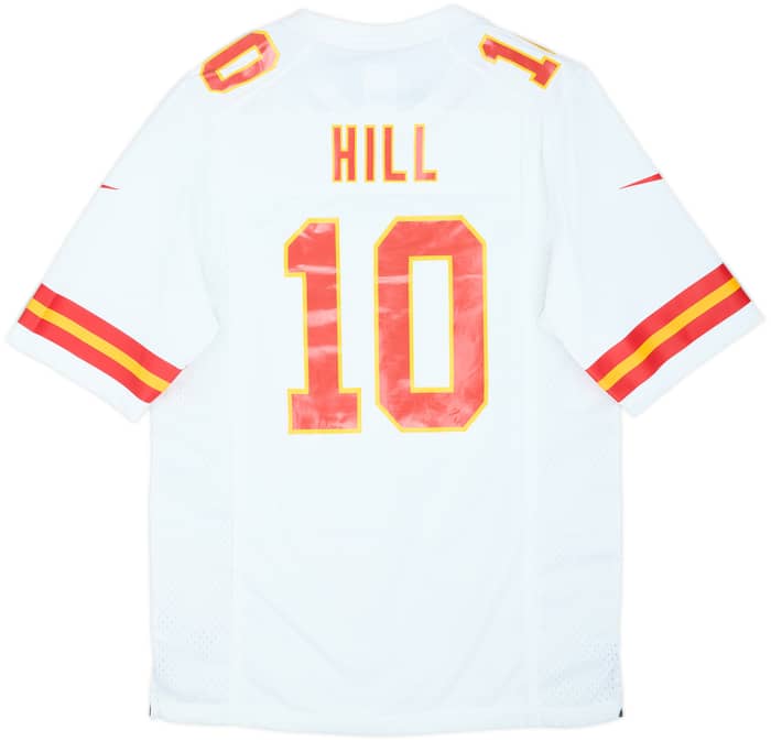 2016-21 Kansas City Chiefs Hill #10 Nike Game Away Jersey (S)