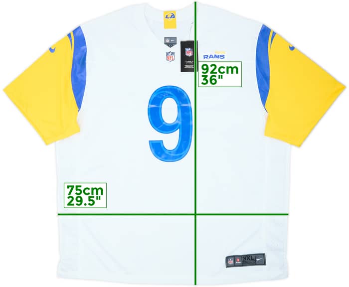 2021-25 LA Rams Stafford #9 Nike Game Away Jersey (3XL)
