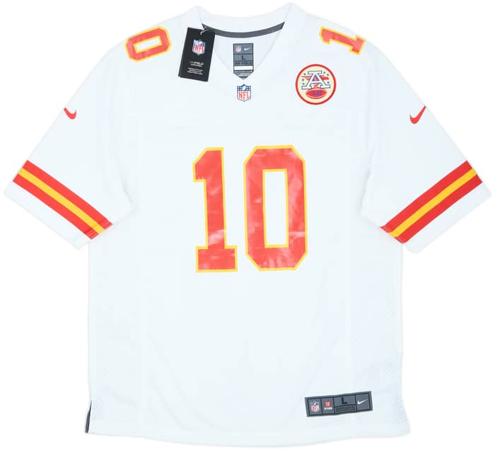 2016-21 Kansas City Chiefs Hill #10 Nike Game Away Jersey (L)