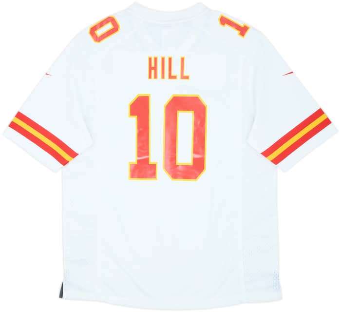 2016-21 Kansas City Chiefs Hill #10 Nike Game Away Jersey (L)