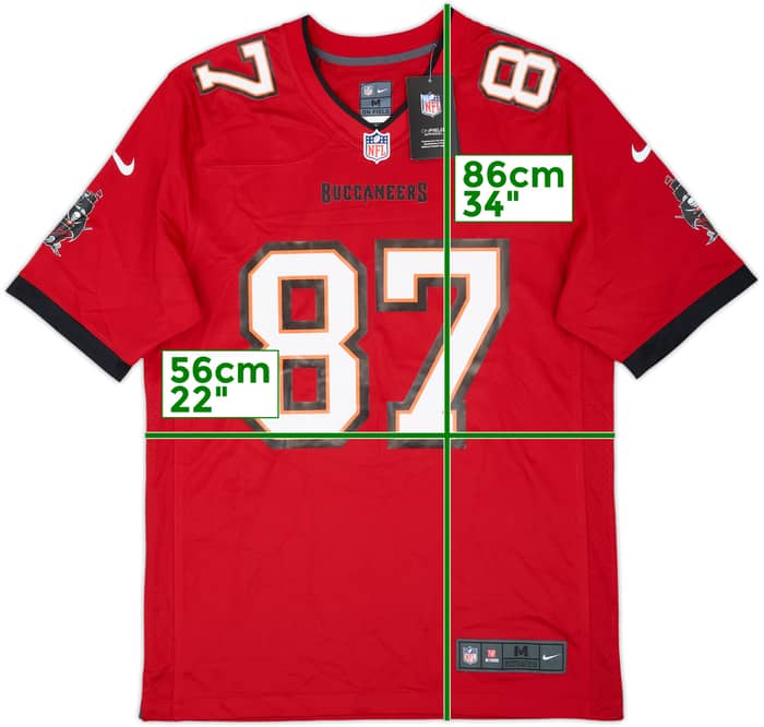 2020-21 Tampa Bay Buccaneers Gronkowski #87 Nike Game Home Jersey (M)