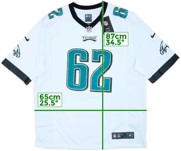 2012-23 Philadelphia Eagles Kelce #62 Nike Game Away Jersey (XL)