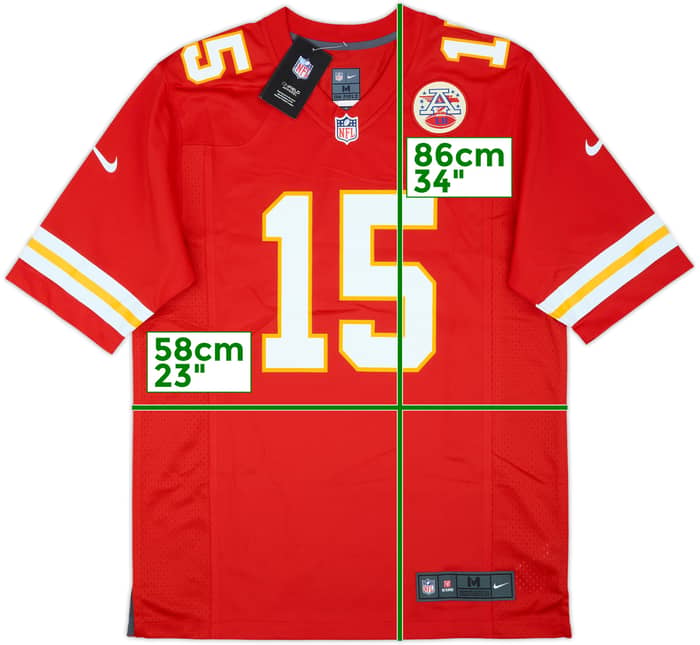 2017-25 Kansas City Chiefs Mahomes #15 Nike Game Home Jersey (M)