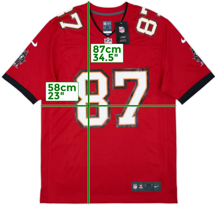 2020-21 Tampa Bay Buccaneers Gronkowski #87 Nike Game Home Jersey (M)