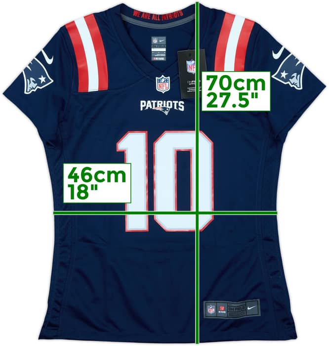 2021-23 New England Patriots Jones #10 Nike Game Home Jersey Womens (M)