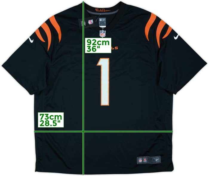2021-25 Cincinnati Bengals Chase #1 Nike Game Home Jersey (3XL)